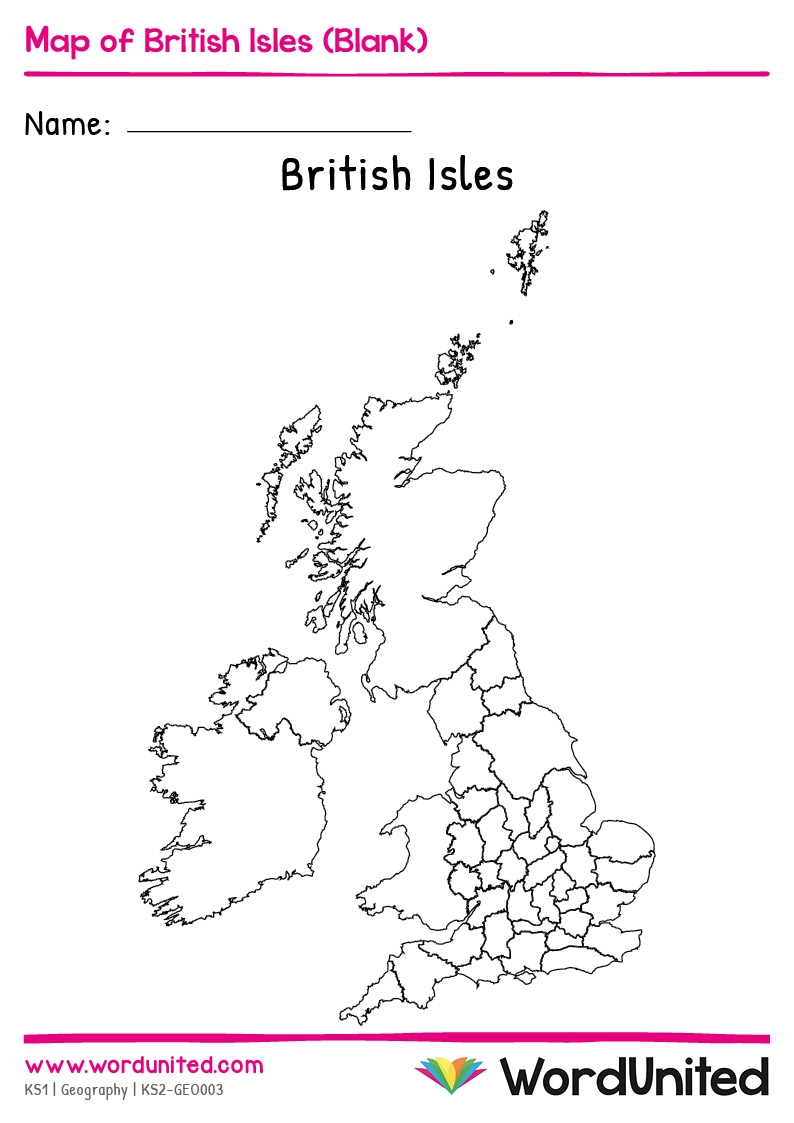 Blank Map Of British Isles WordUnited