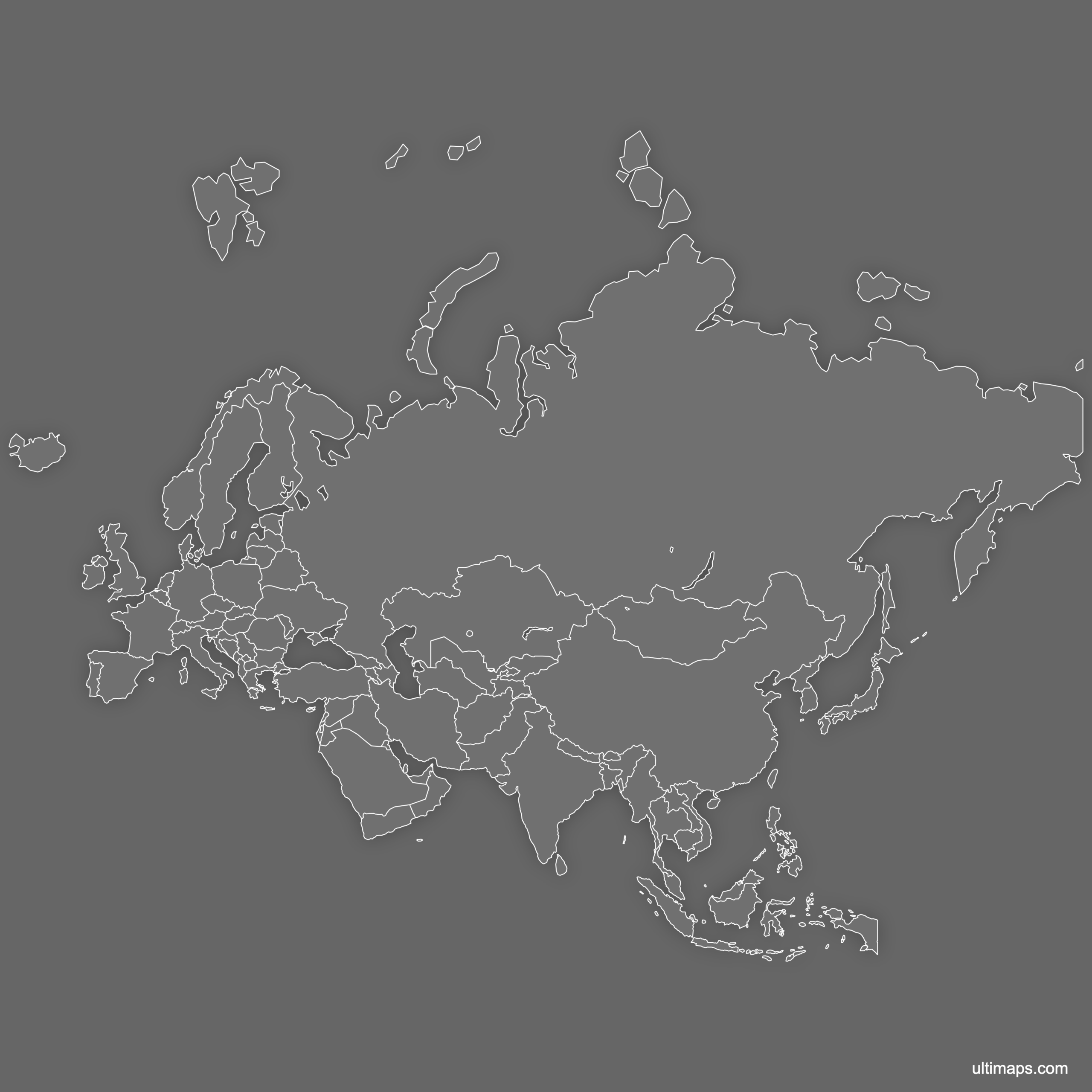 blank map of eurasia