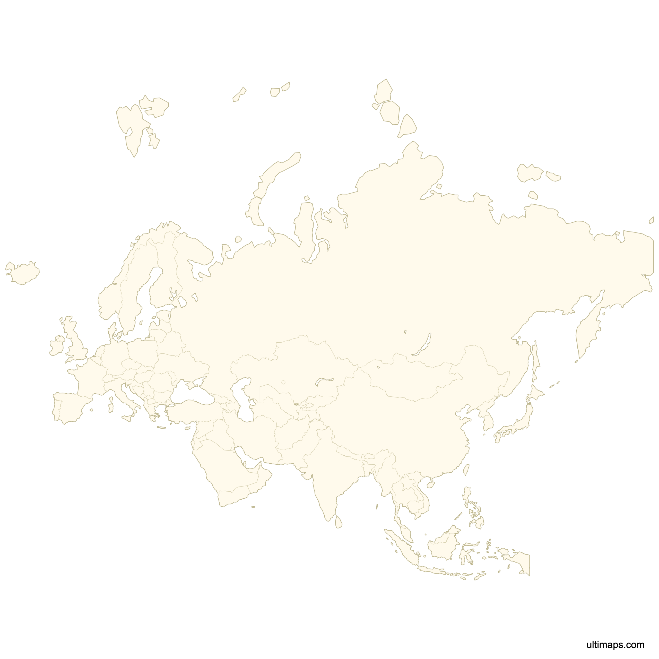 Blank Map Of Eurasia Free Download Ultimaps