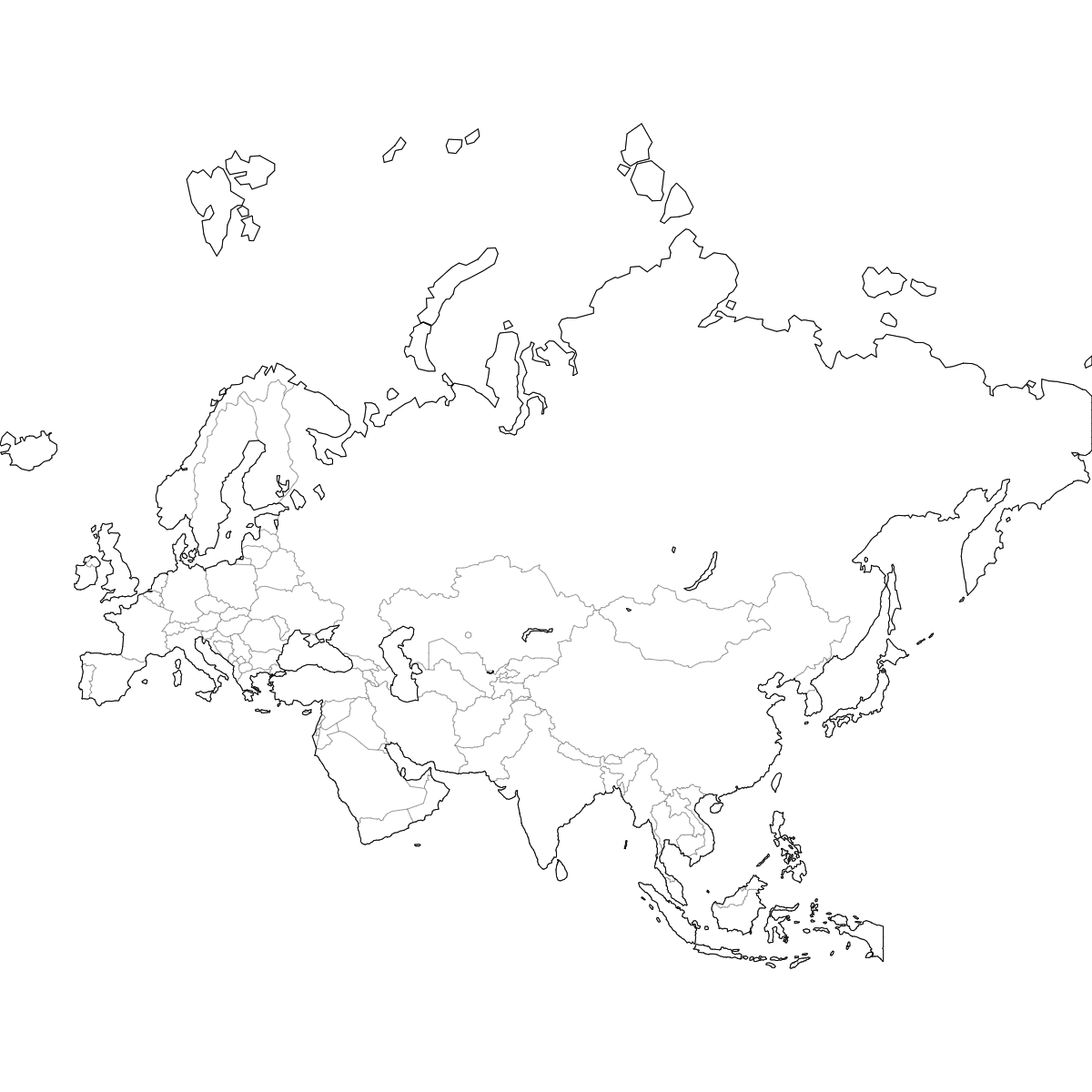 Blank Map Of Eurasia Free Download Ultimaps