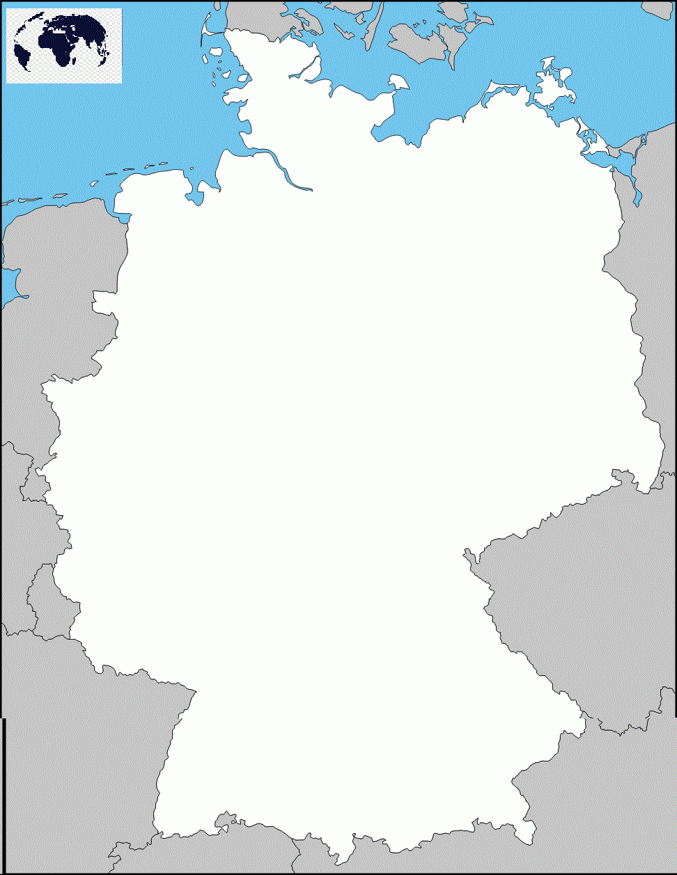 Blank Map Of Germany Blank World Map