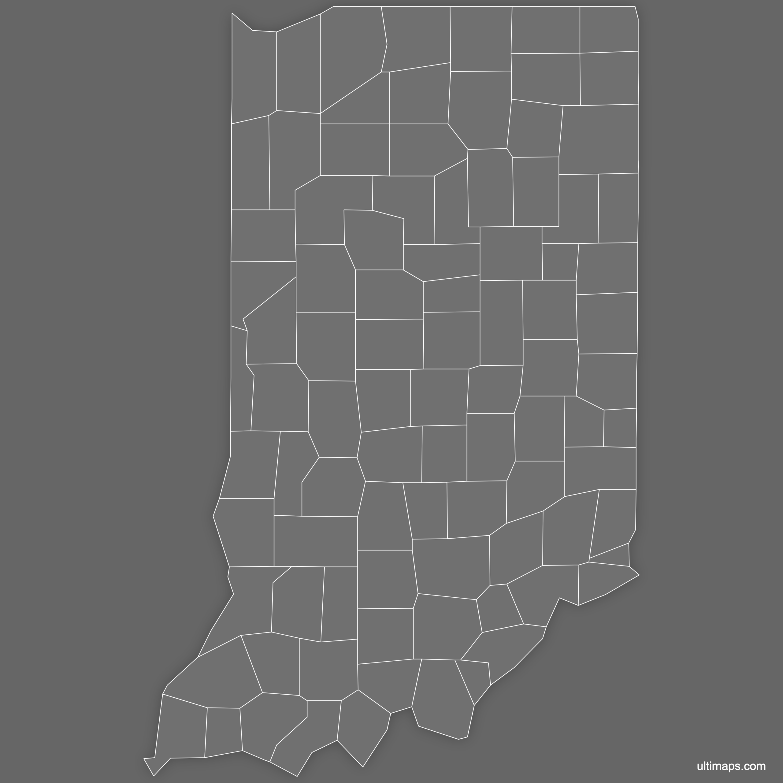 blank indiana county map blank indiana county map