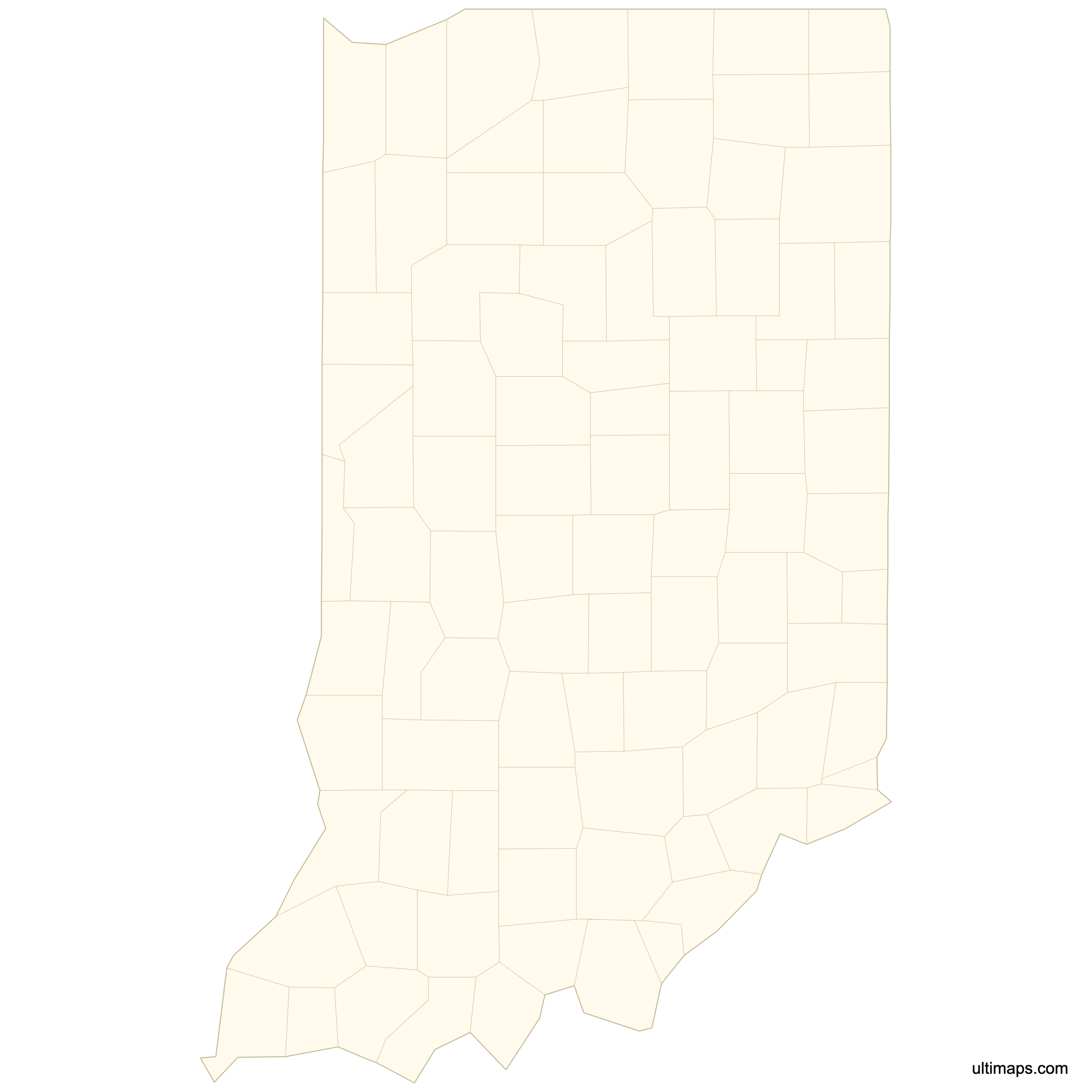 Blank Map Of Indiana Counties Free Download Ultimaps Blank Map Of Indiana Counties Free Download Ultimaps