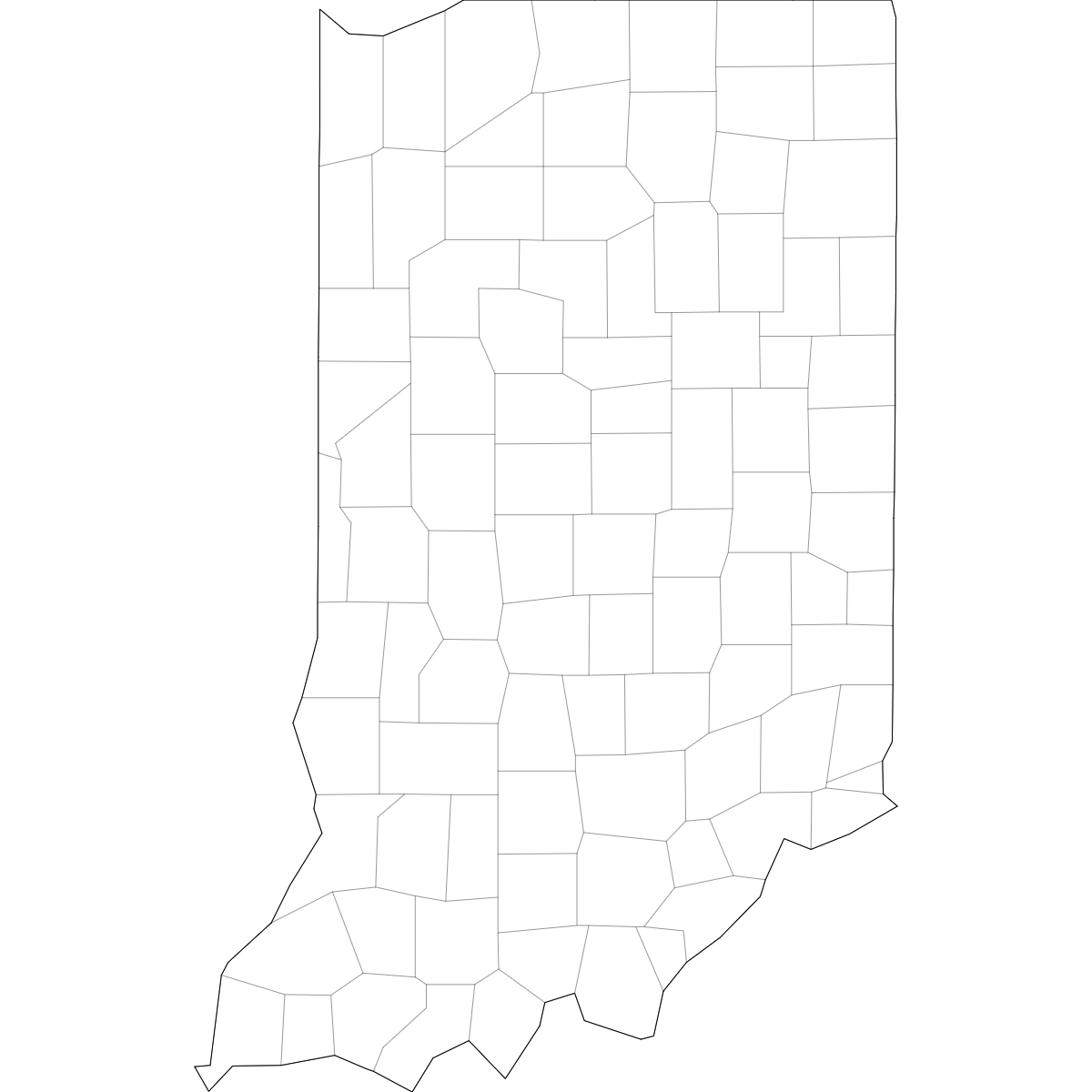 Blank Map Of Indiana Counties Free Download Ultimaps Blank Map Of Indiana Counties Free Download Ultimaps