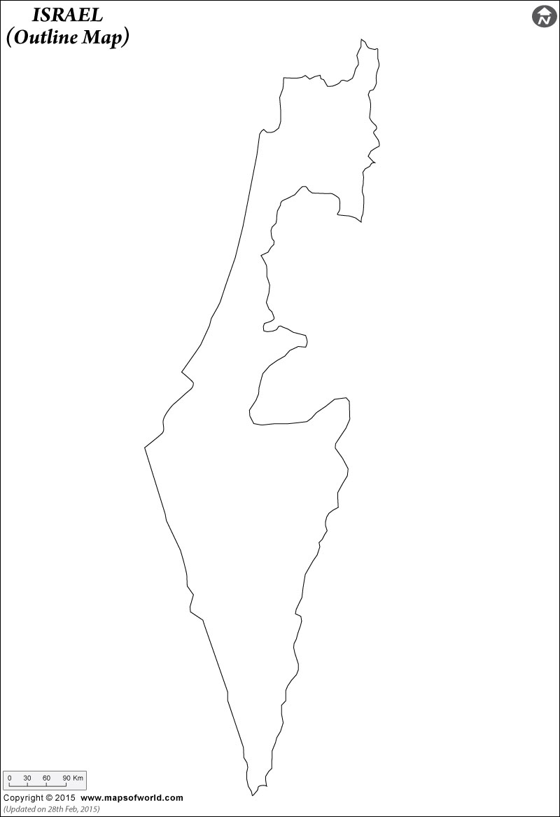 Blank Map Of Israel Israel Map Outline