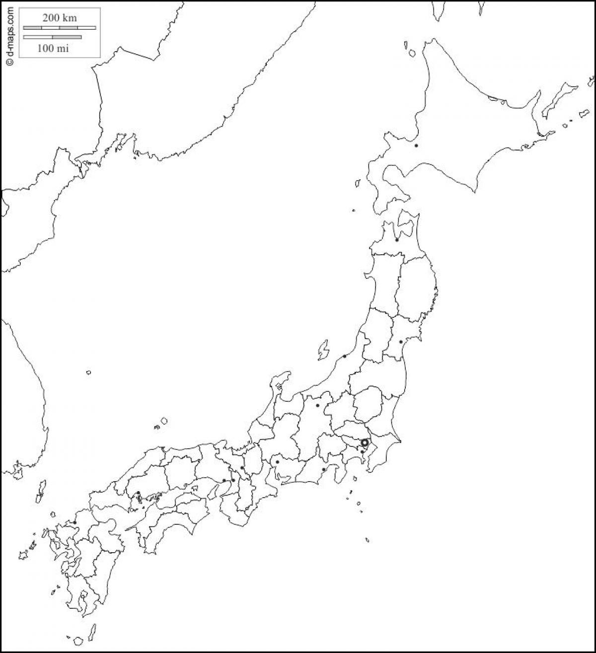 Blank Map Of Japan Outline Map And Vector Map Of Japan Blank Map Of Japan Outline Map And Vector Map Of Japan