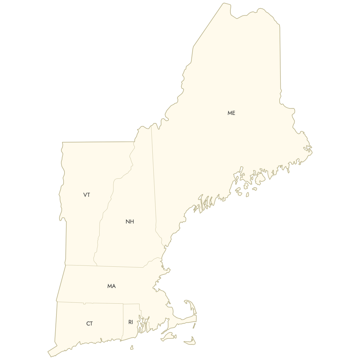 Blank Map Of New England States Free Download Ultimaps