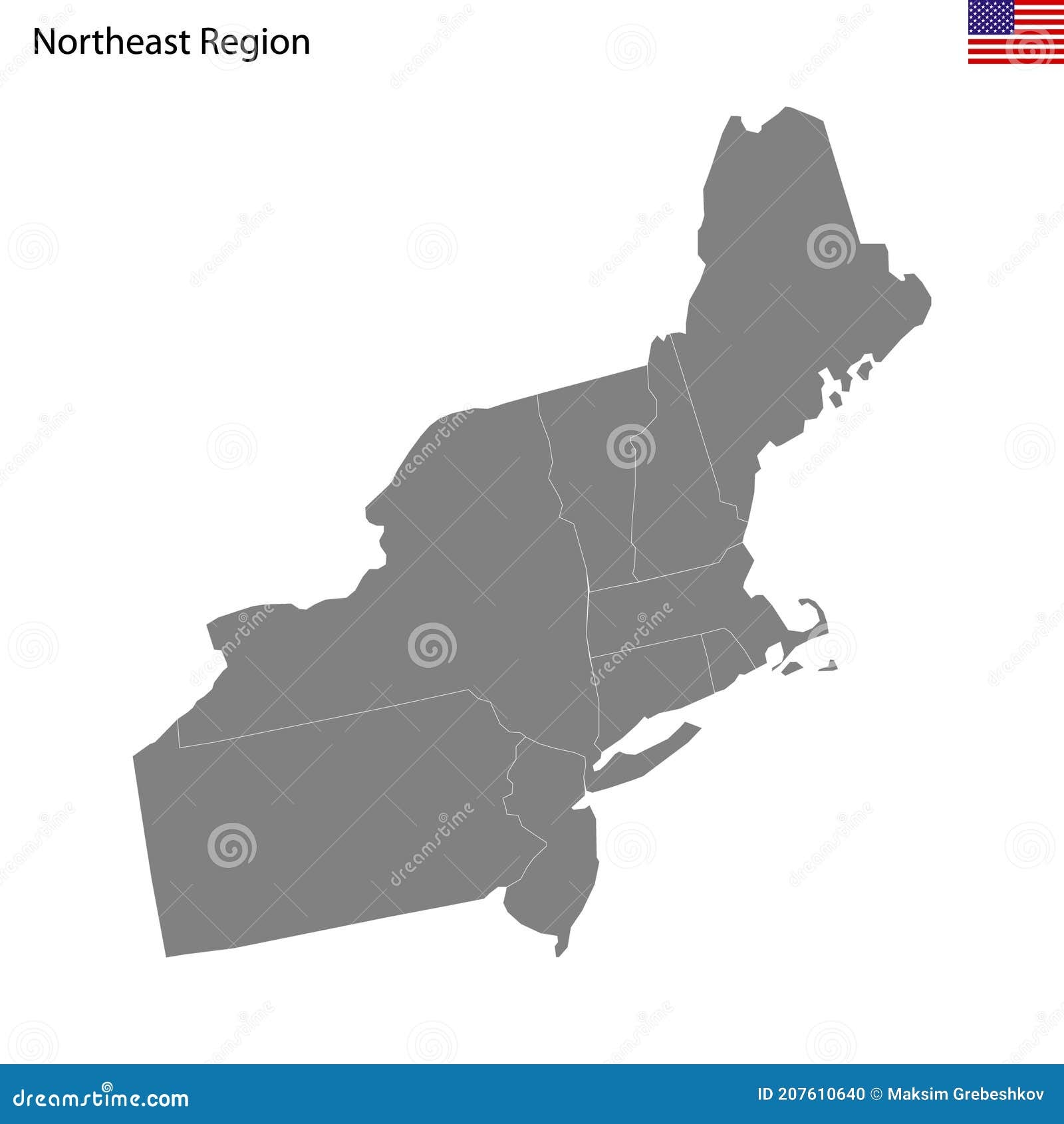 Blank Map Of Northeast States Stock Illustrations 19 Blank Map Of Northeast States Stock Illustrations Vectors Clipart Dreamstime