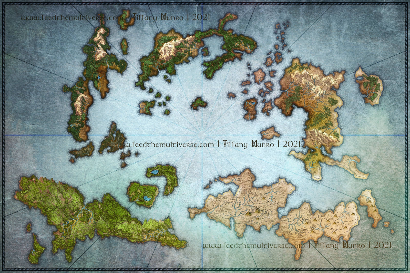 blank fantasy world map