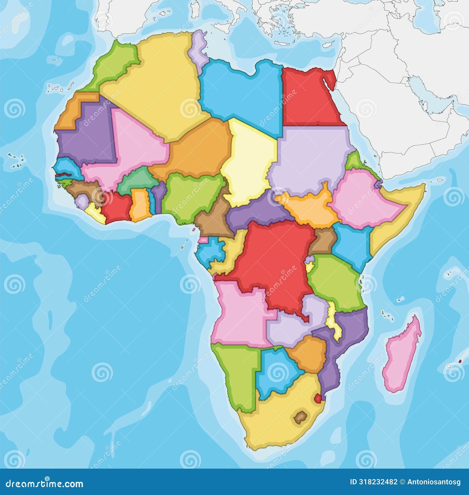 Blank Political Map Africa Stock Illustrations 2 197 Blank Political Map Africa Stock Illustrations Vectors Clipart Dreamstime
