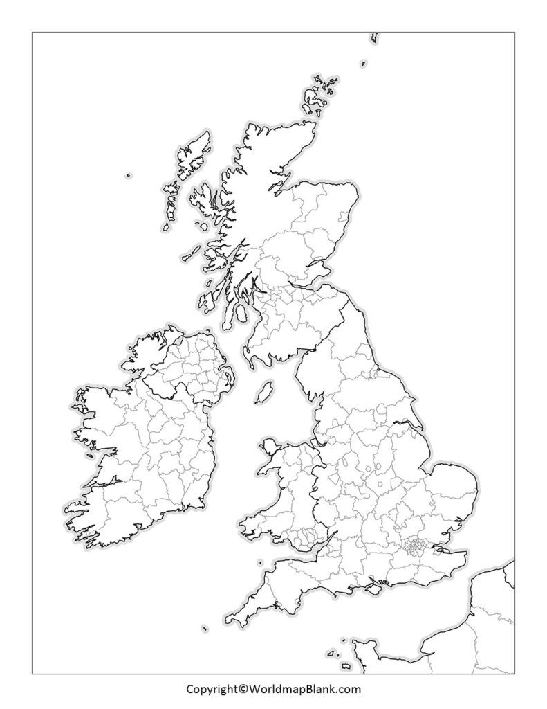 Blank UK Map UK Map Outline PDF World Map Blank