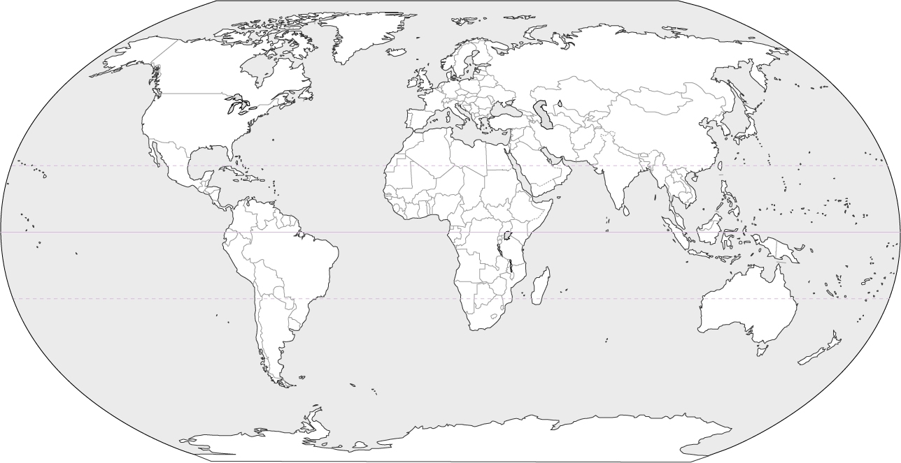 Blank World Map Black And White JohoMaps