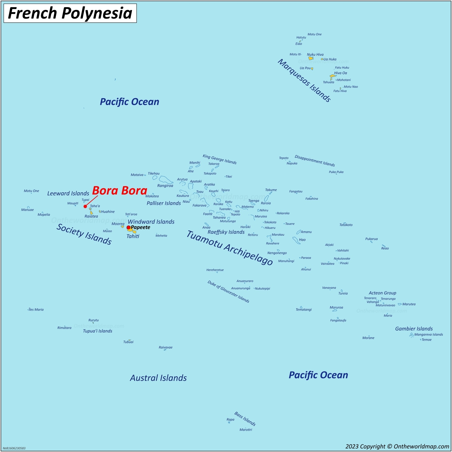 Bora Bora Map French Polynesia Detailed Maps Of Bora Bora Island
