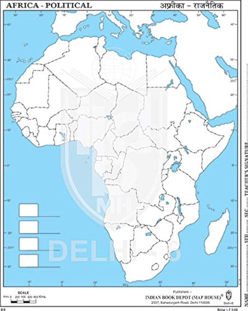 Africa Political Map Blank Free Printable Map Africa Political Map Blank Free Printable Map