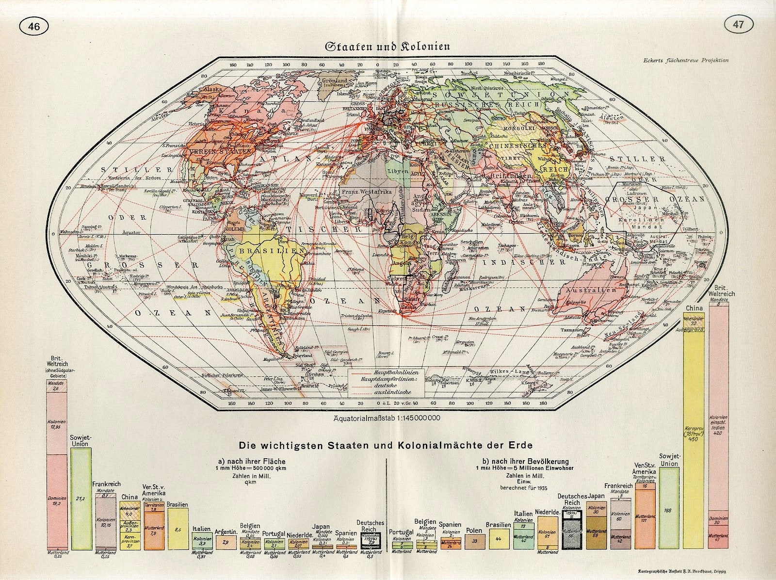 map of the world in 1920