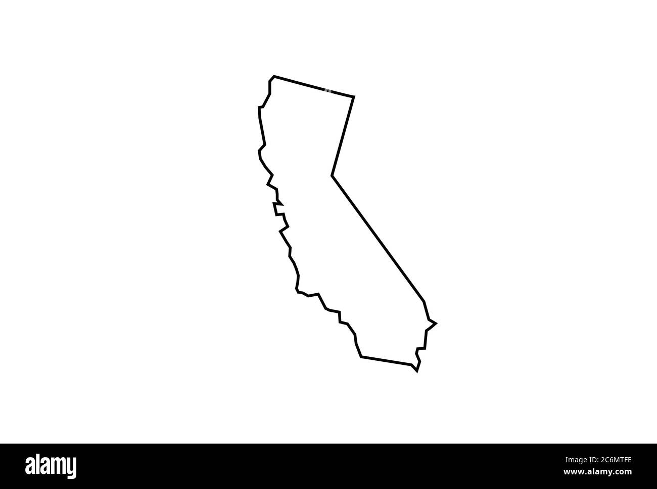 california blank map