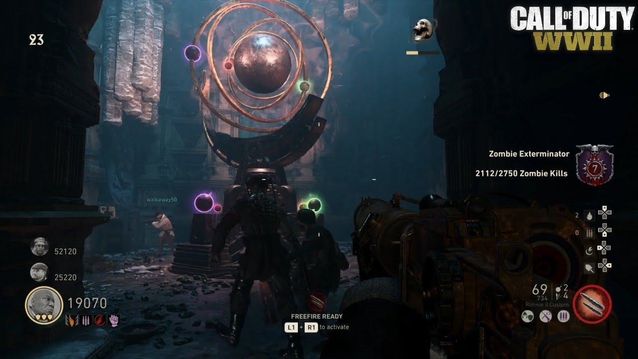 Call Of Duty WWII DLC 4 Shadow War Frozen Dawn Zombie Map Gameplay YouTube