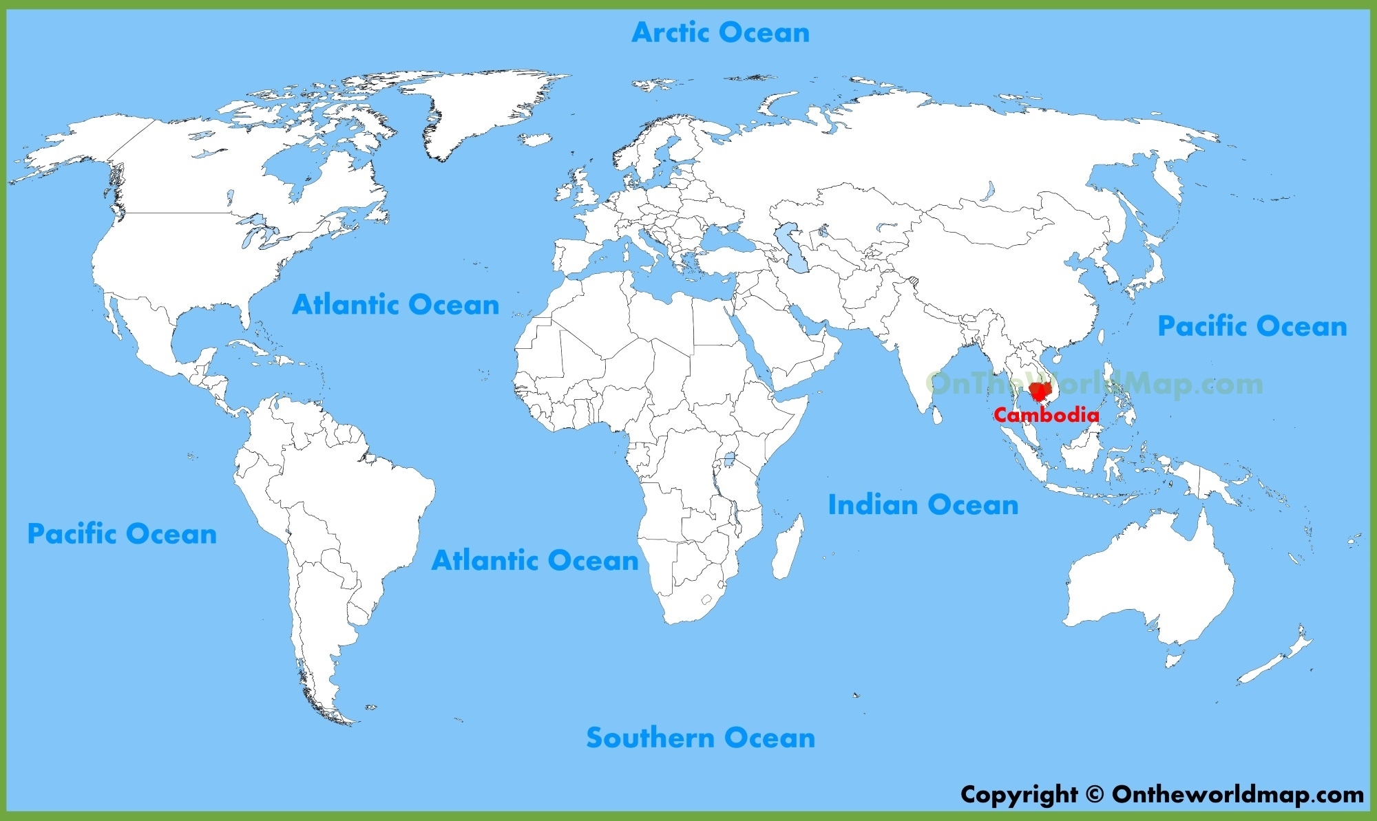 Cambodia Location On The World Map Ontheworldmap