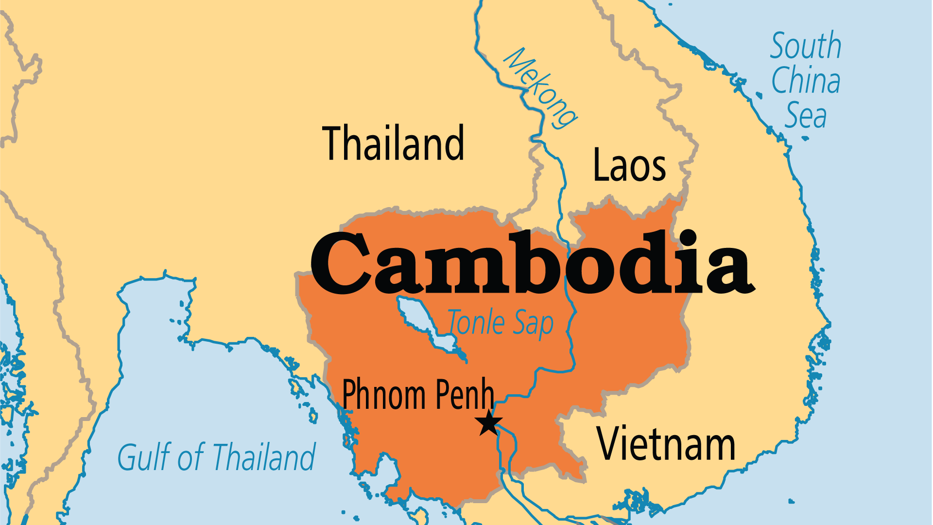 world map of cambodia