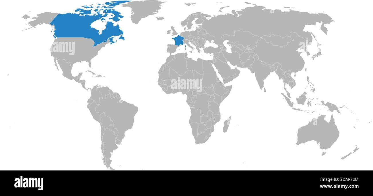 map of france in the world