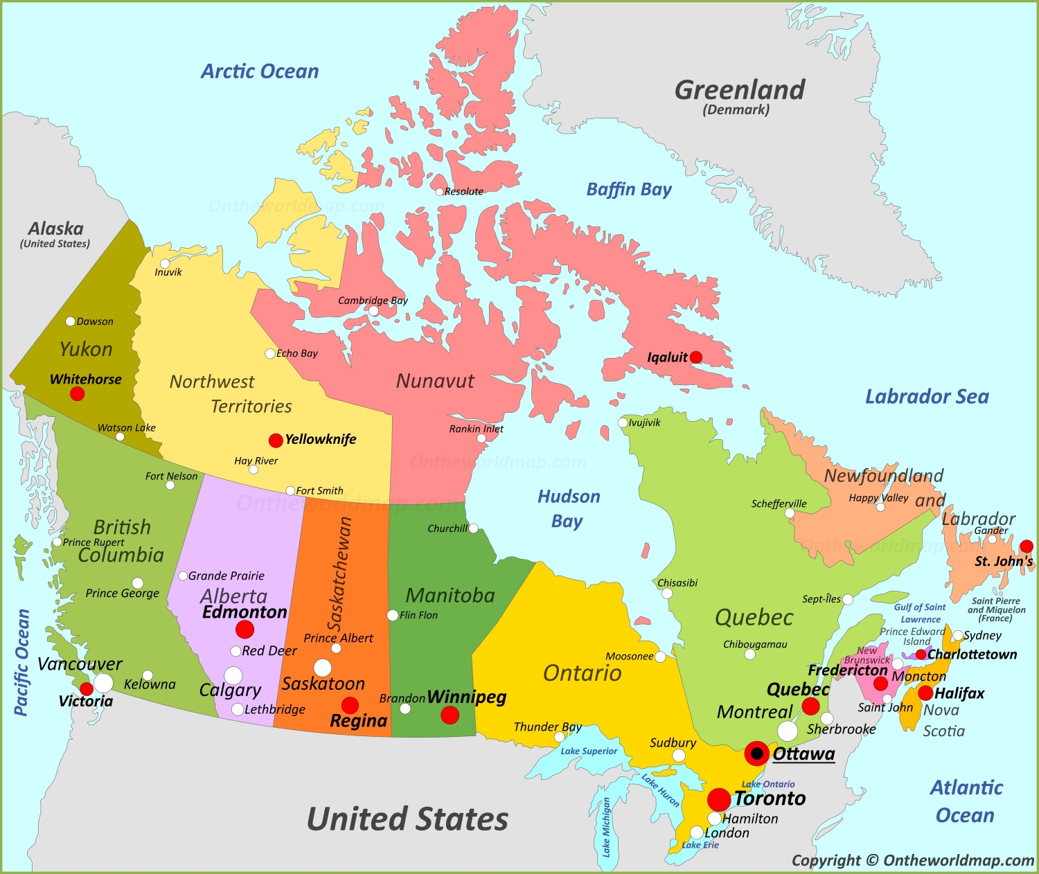 Canada Map Detailed Maps Of Canada