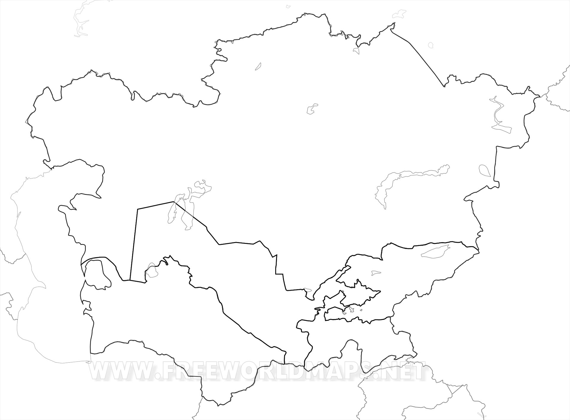 Central Asia Maps