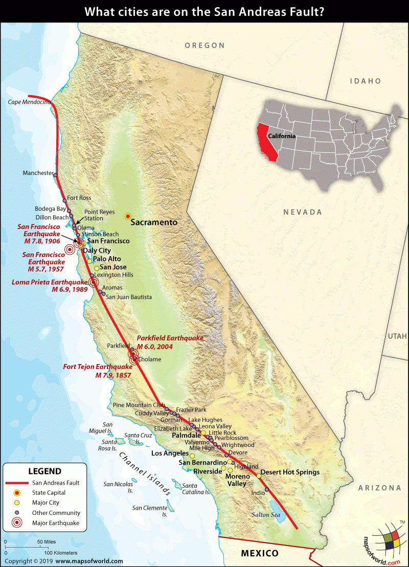 Cities On The San Andreas Fault Geography Insights
