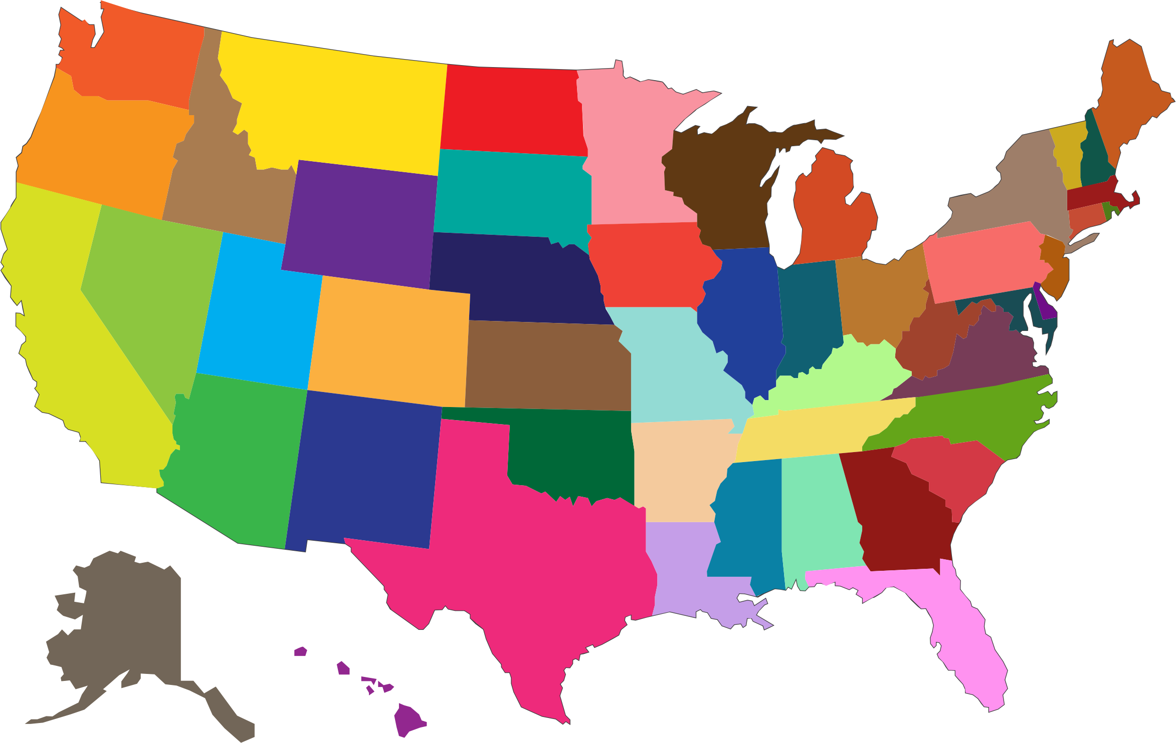 Clipart Of United States Top 65 Clip Art Free Image United States Map Png 2346x1484 Png Clipart Download
