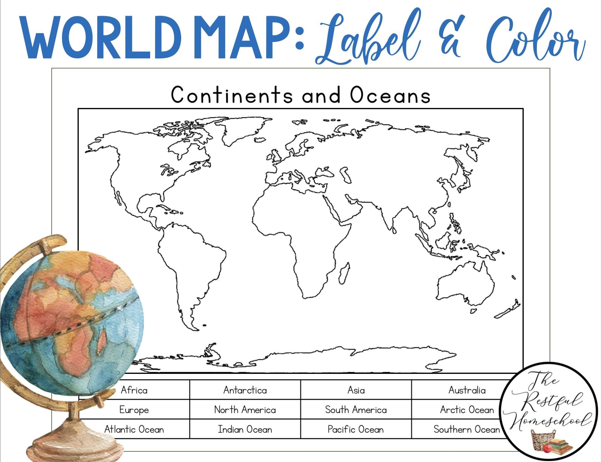 continents printable map continents printable map