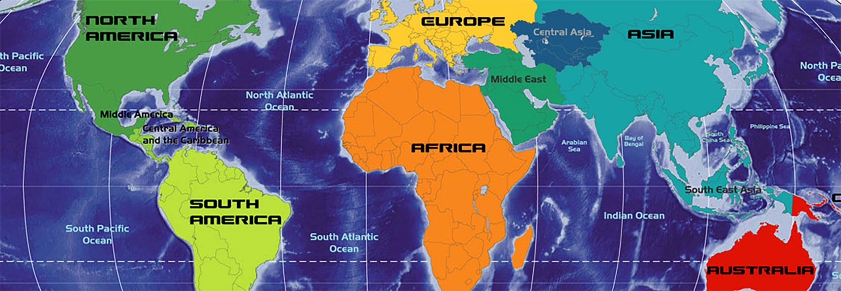 Continents Of The World Africa The Americas Asia Australia Oceania Europe Nations Online Project