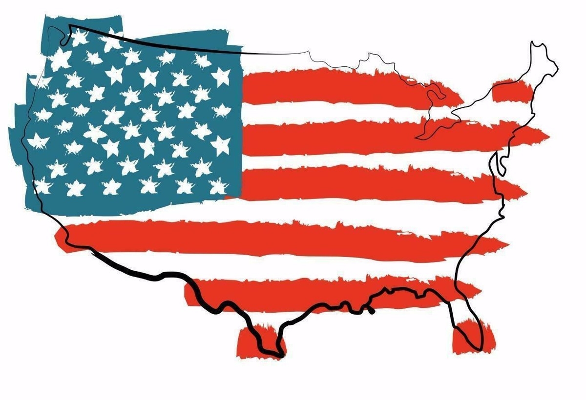 COOL UNITED STATES FLAG MAP GLOSSY POSTER PICTURE BANNER America USA Us 2278 EBay