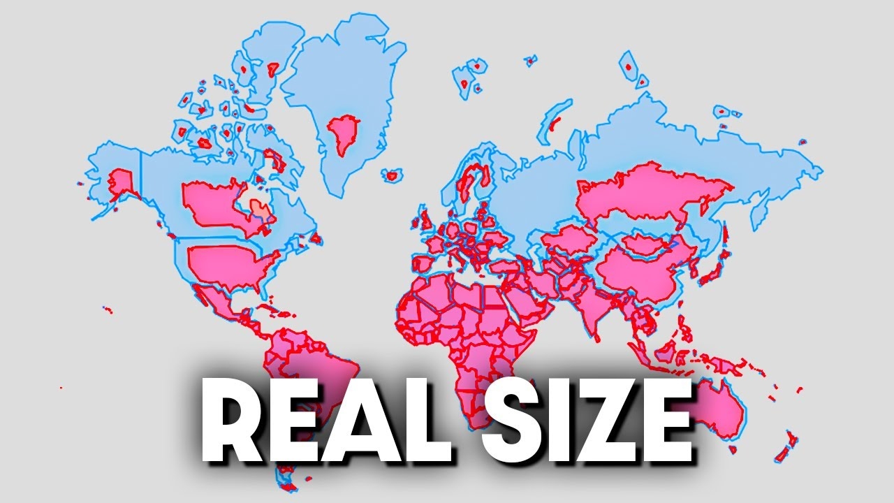 Countries EXPOSED The Shocking Truth About Their REAL Size YouTube