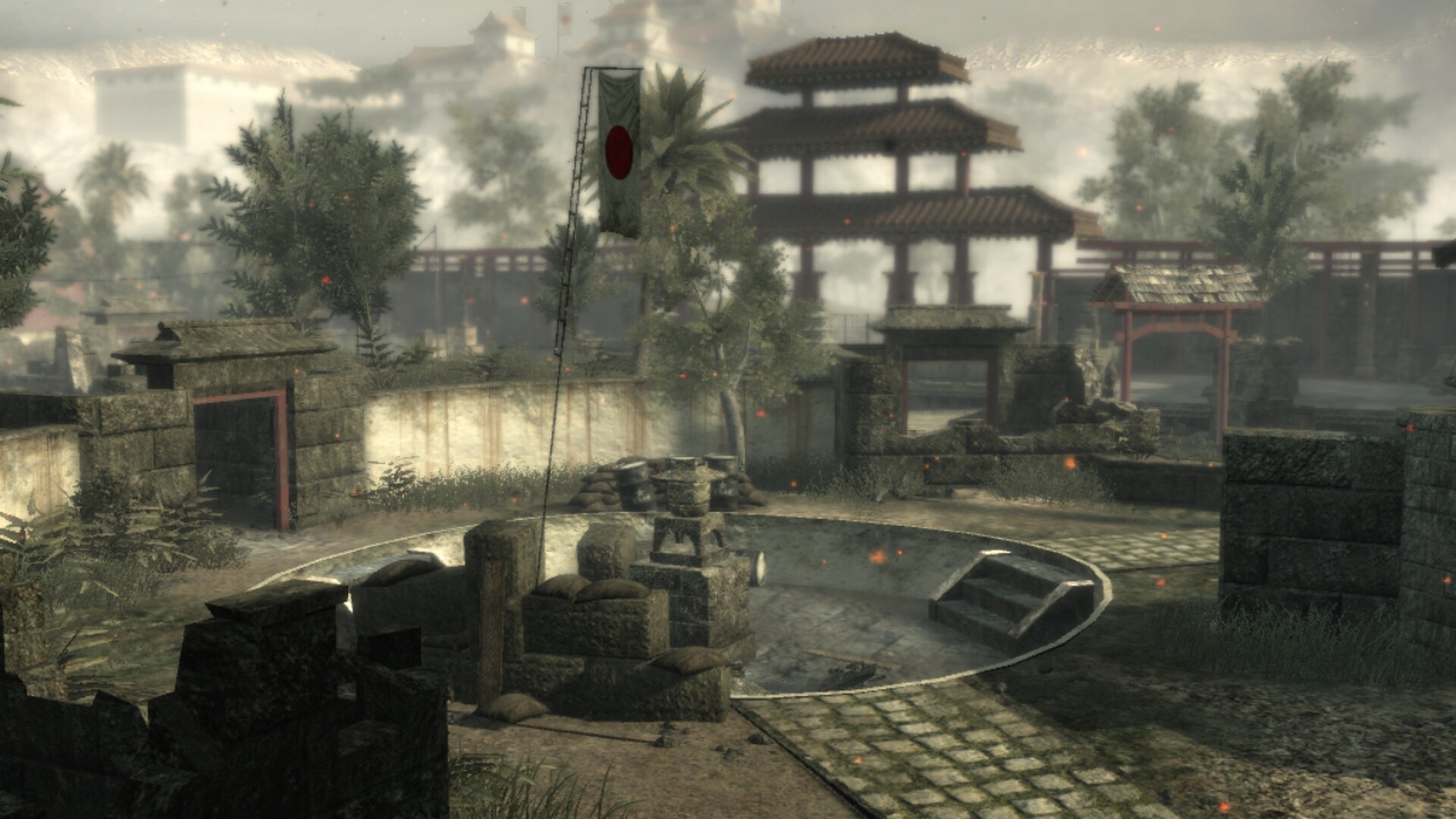 Courtyard World At War Call Of Duty Maps