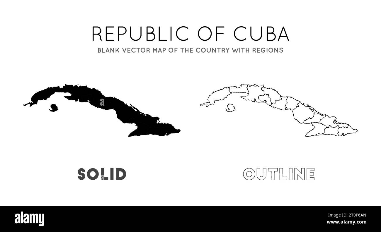 blank cuba map