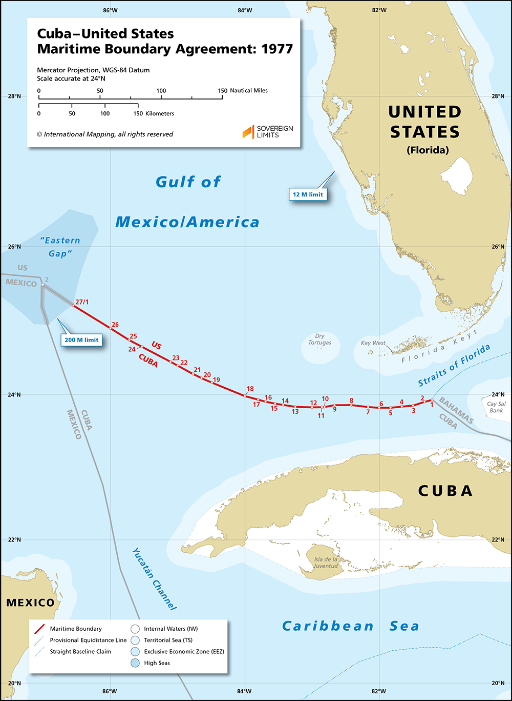 Cuba United States Maritime Oundary Agreement 1977 Sovereign Limits