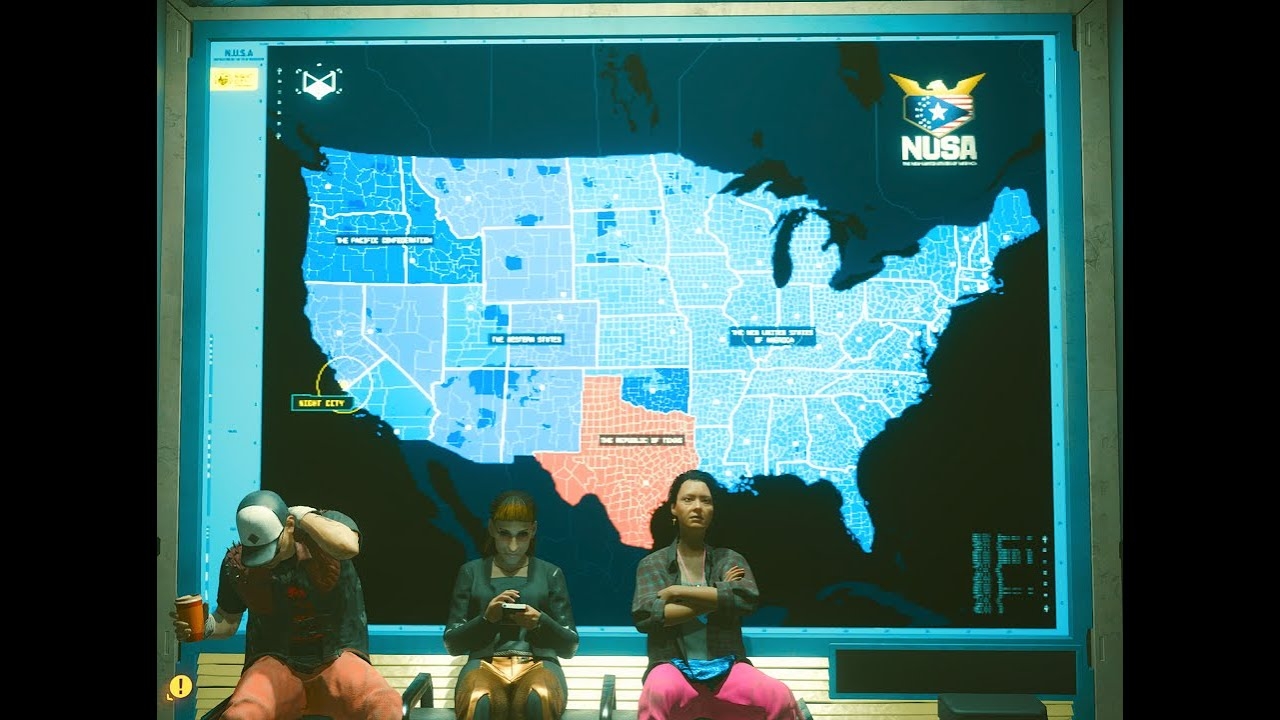 Cyberpunk 2077 Game Map Reveals Huge Areas Of Cut Content CC YouTube