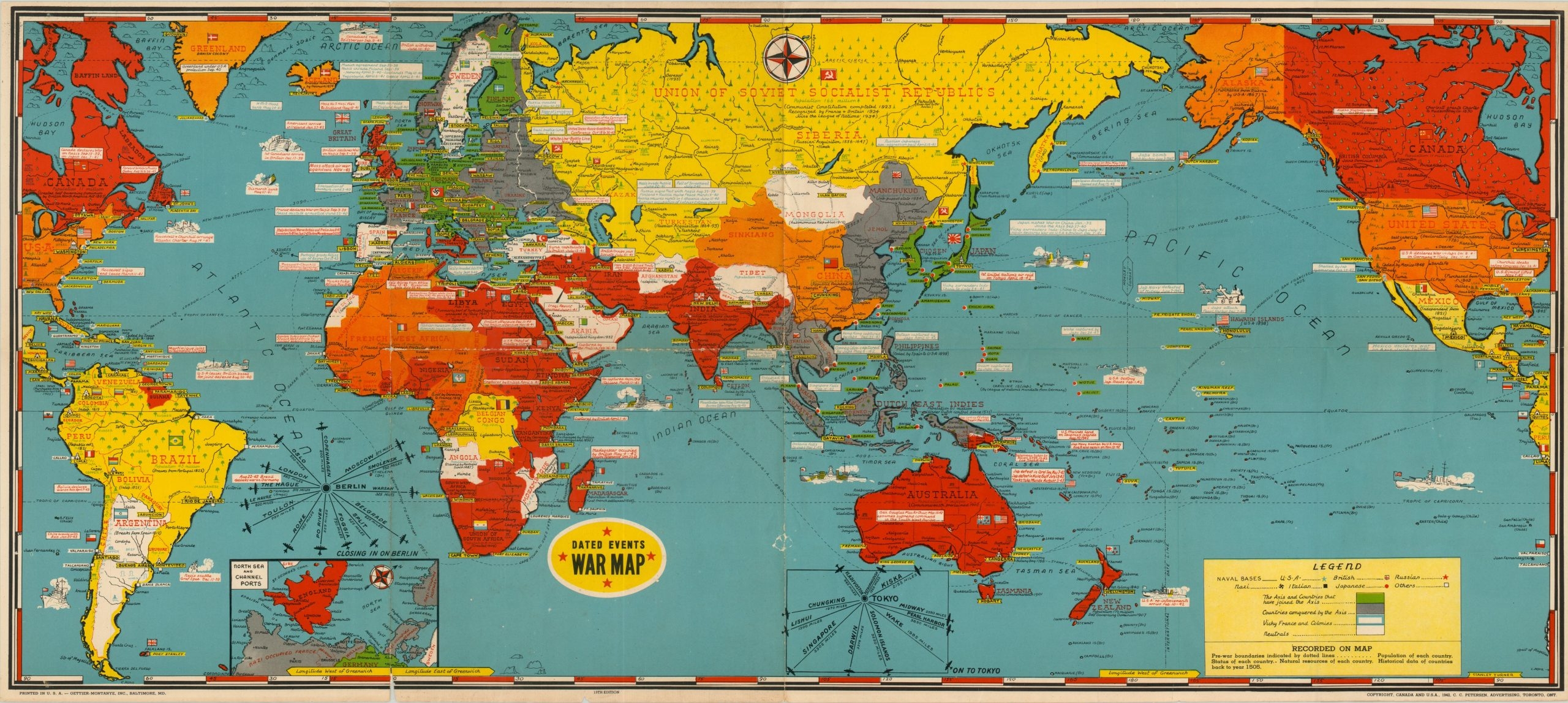 Dated Events War Map Curtis Wright Maps