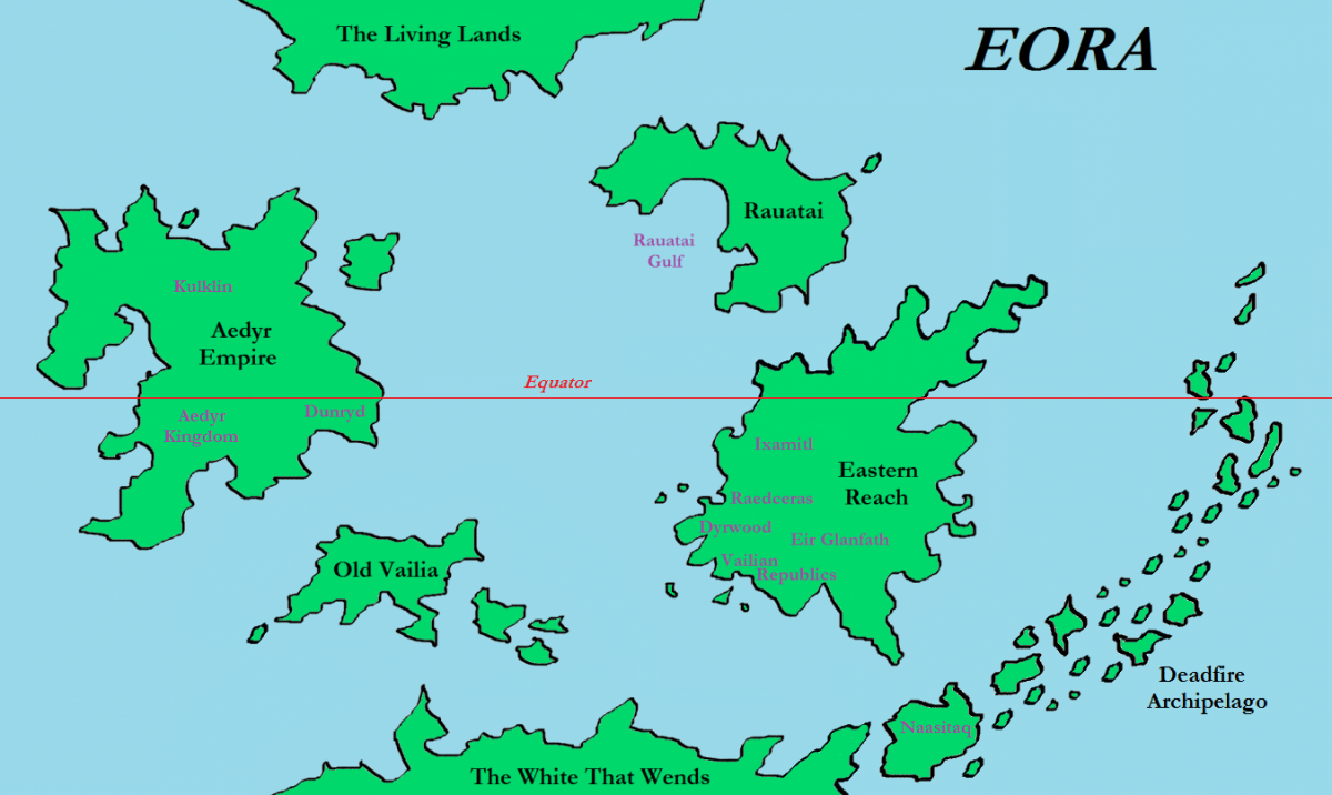 Deadfire World Map Vs Lore Map Of Eora R projecteternity