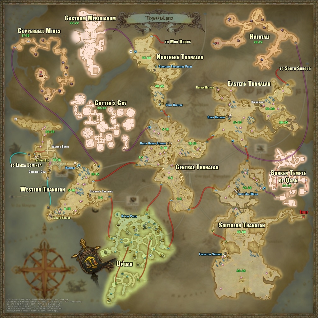 December Moon Blog Entry An Useful Zones Level Map FINAL FANTASY XIV The Lodestone