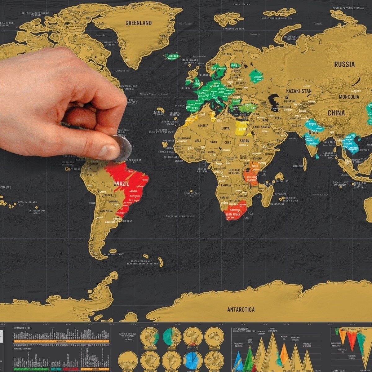 scratch away world map
