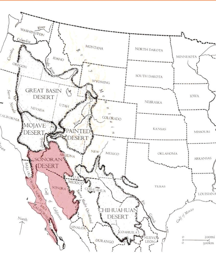 desert map united states