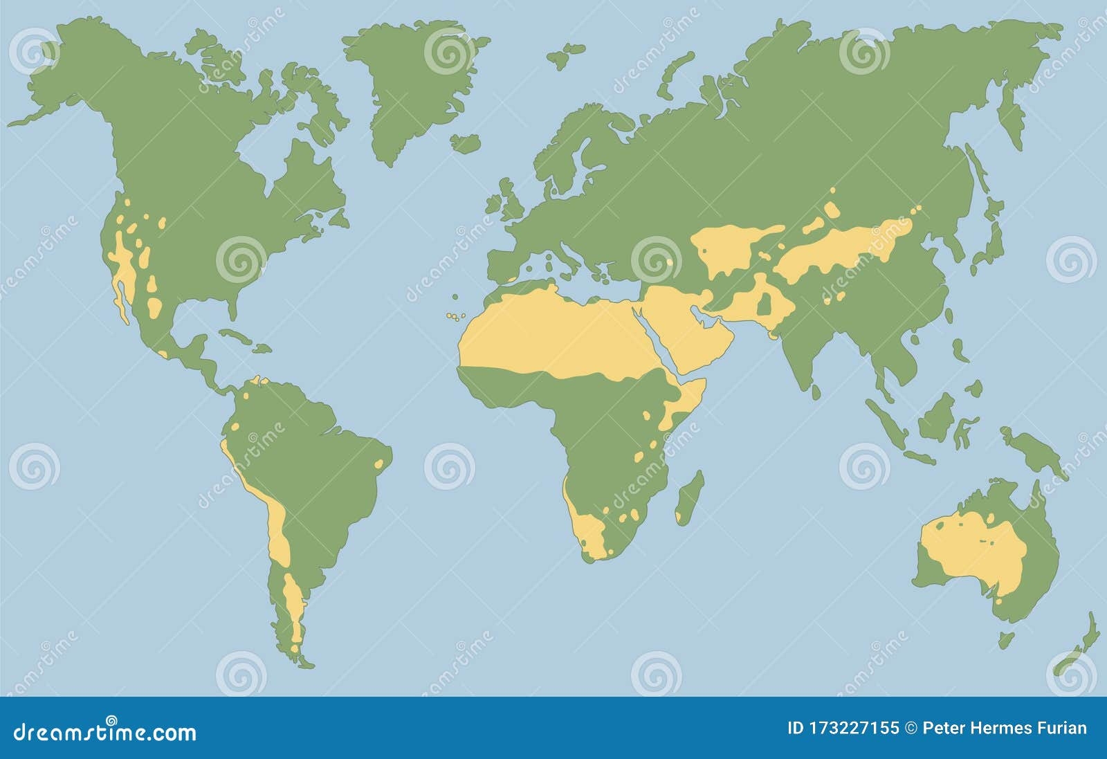 map of the world with deserts map of the world with deserts