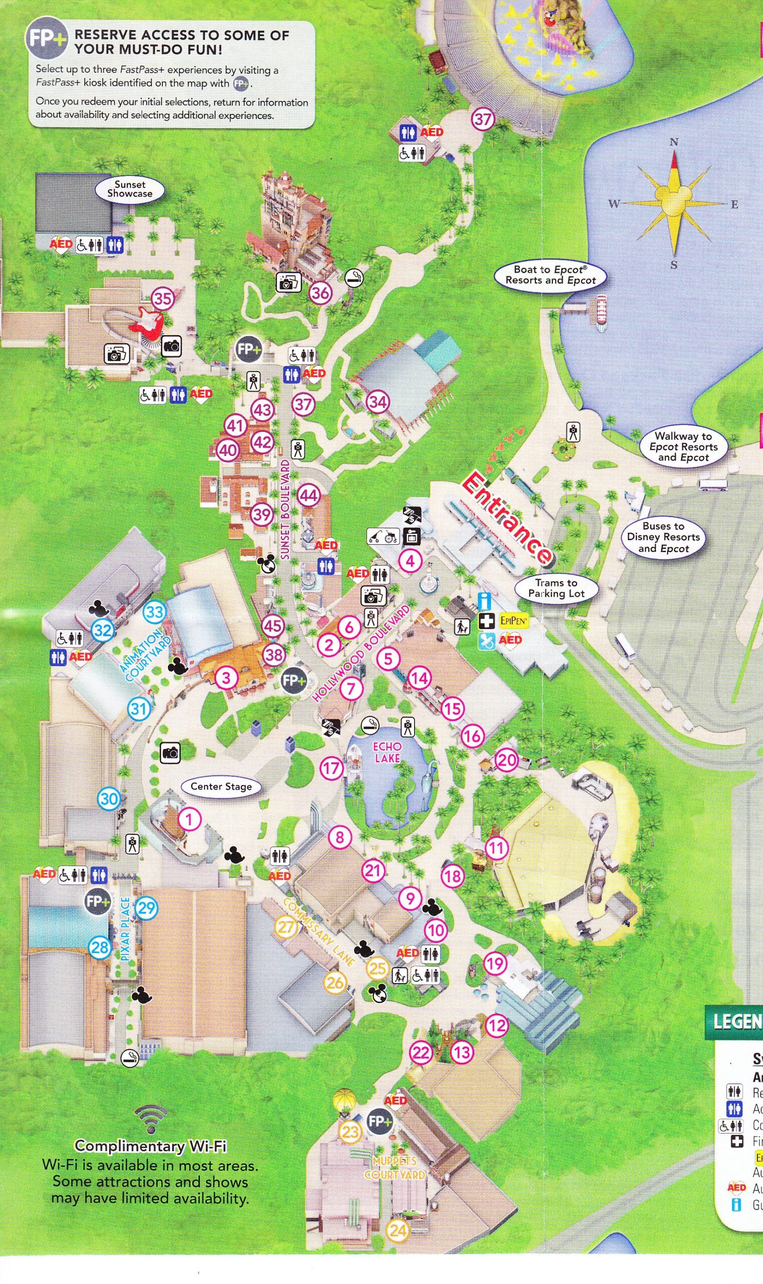 map of hollywood studios disney world