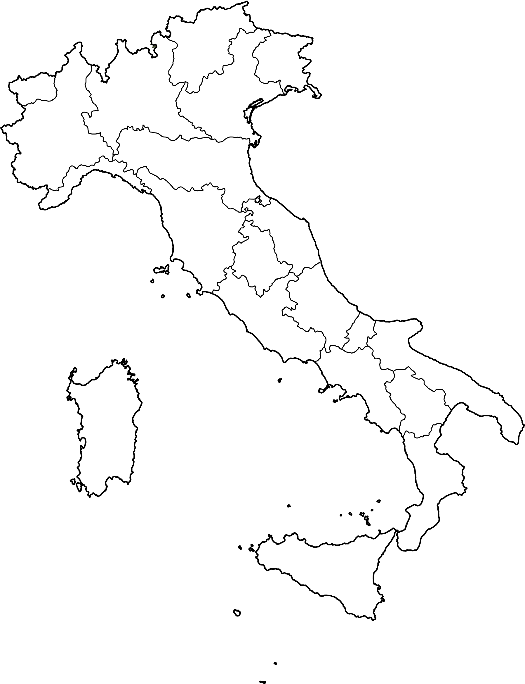 Download HD Map Outline Italy Map Maps Unity United States Blank Italy Map Transparent PNG Image NicePNG