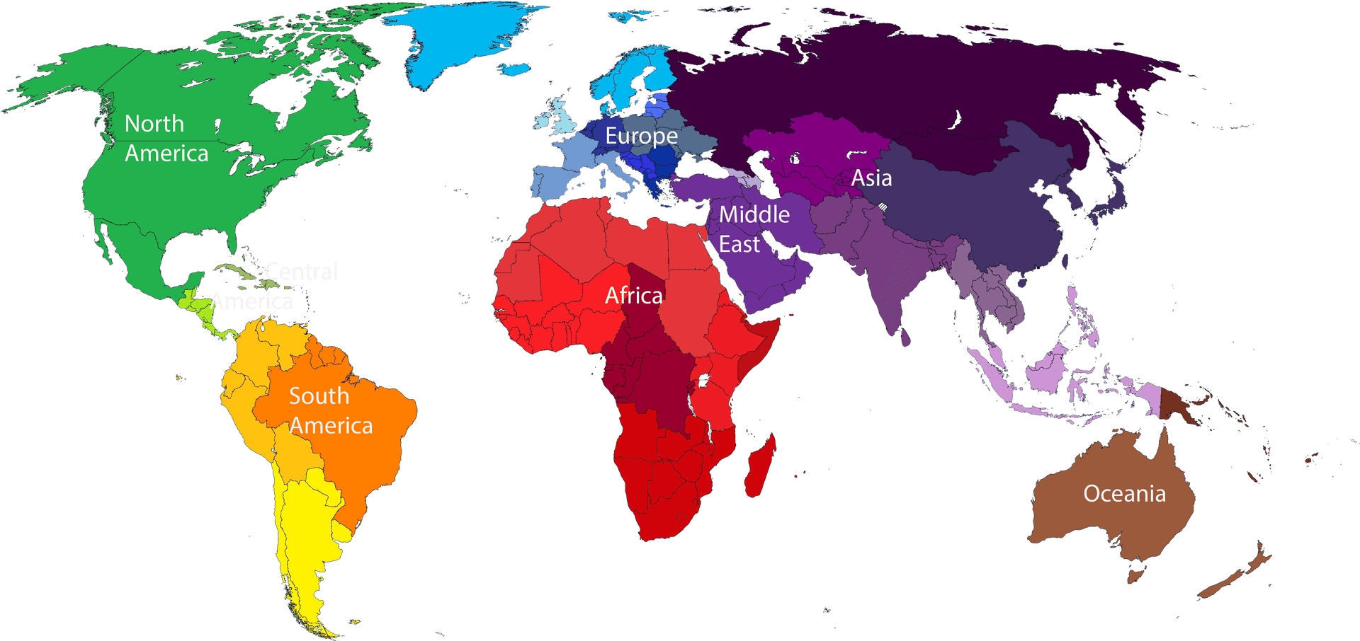 Download World Map Continents Color Coded Wallpapers Download World Map Continents Color Coded Wallpapers