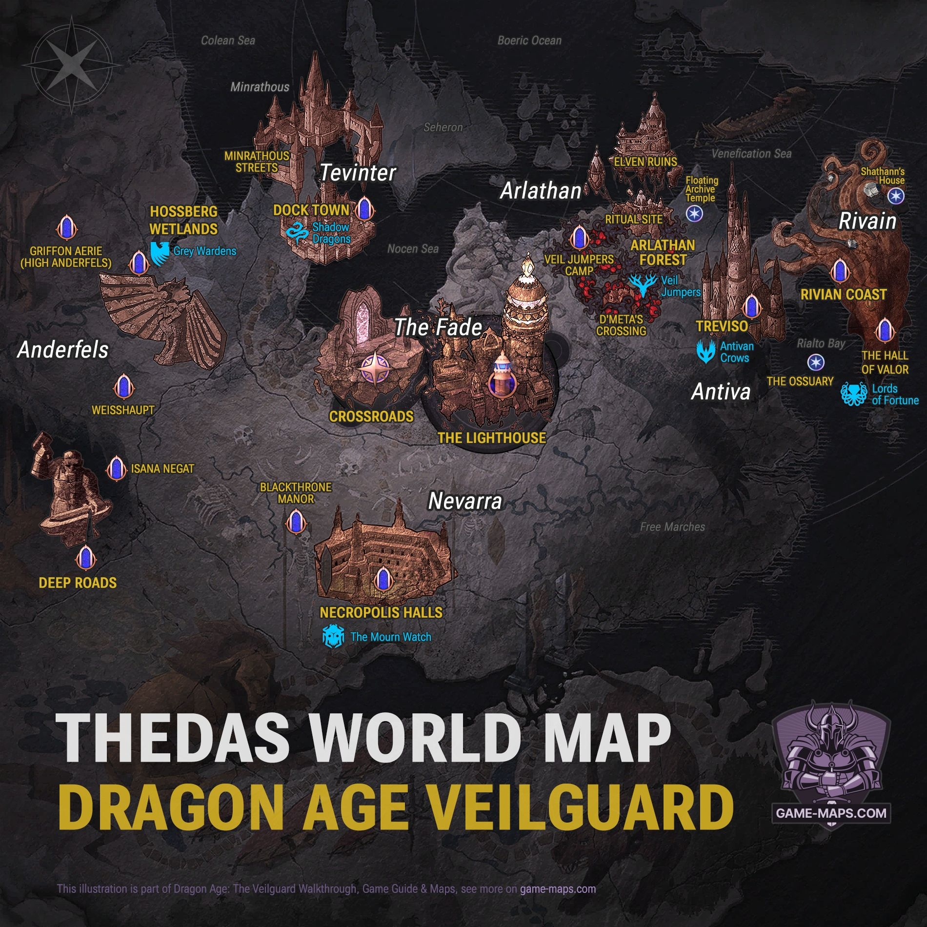 dragon age world map dragon age world map