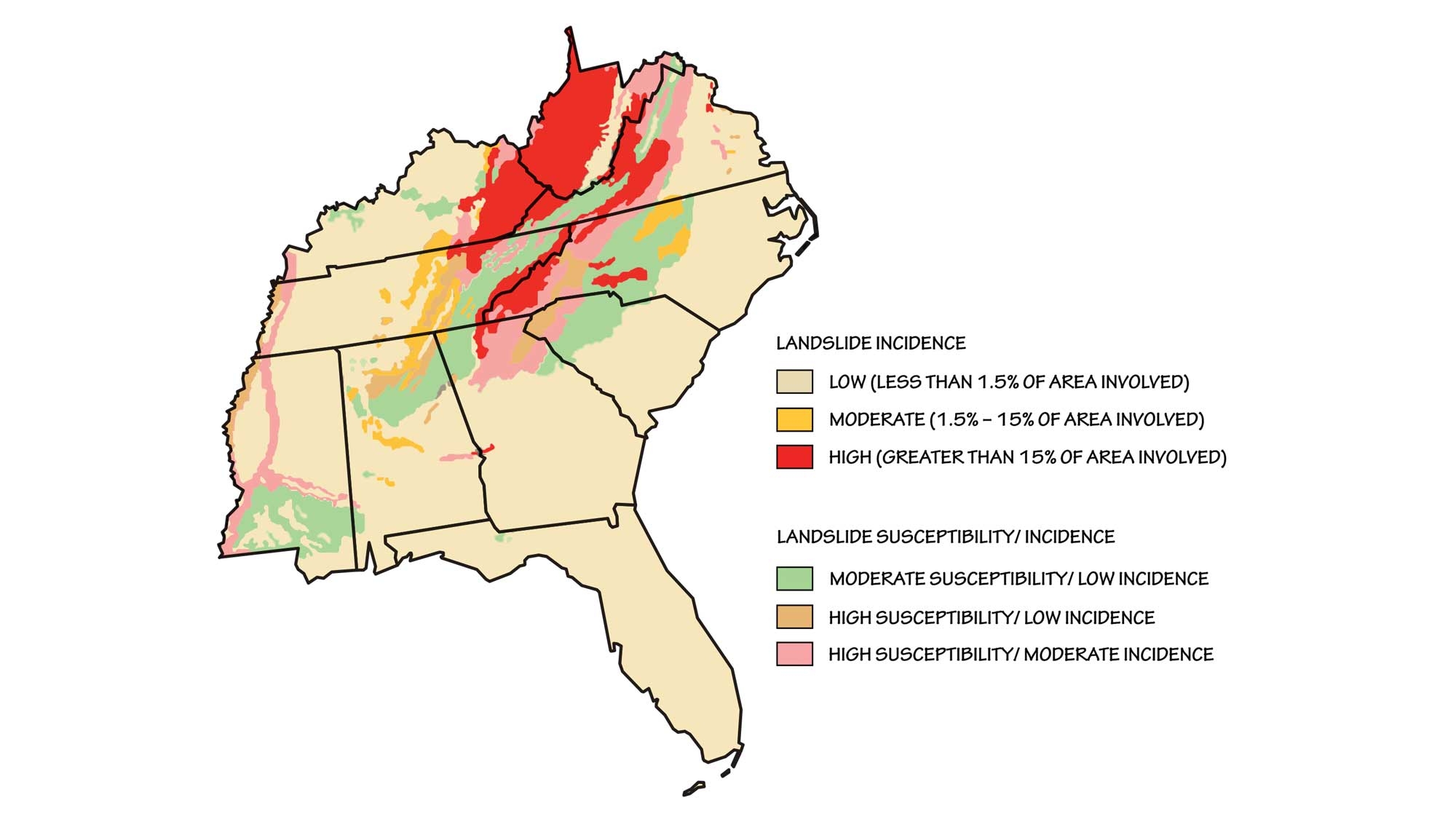 Earth Hazards Of The Southeastern United States Earth Home