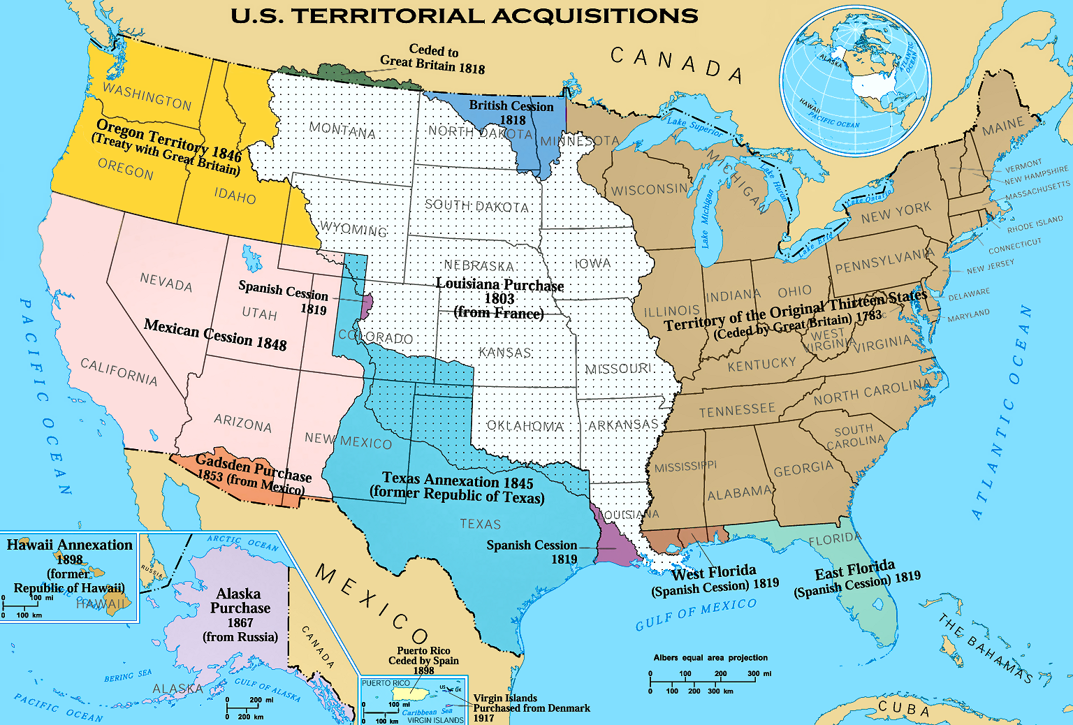 show me a map of the eastern united states
