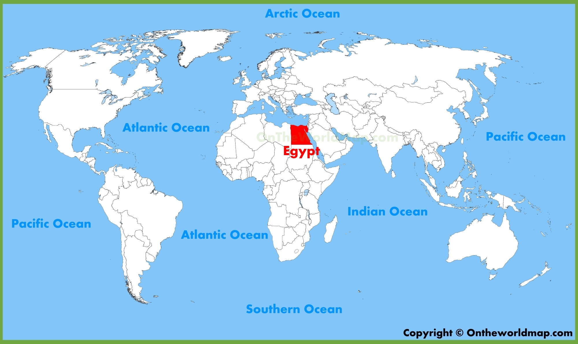Egypt Location On The World Map Ontheworldmap