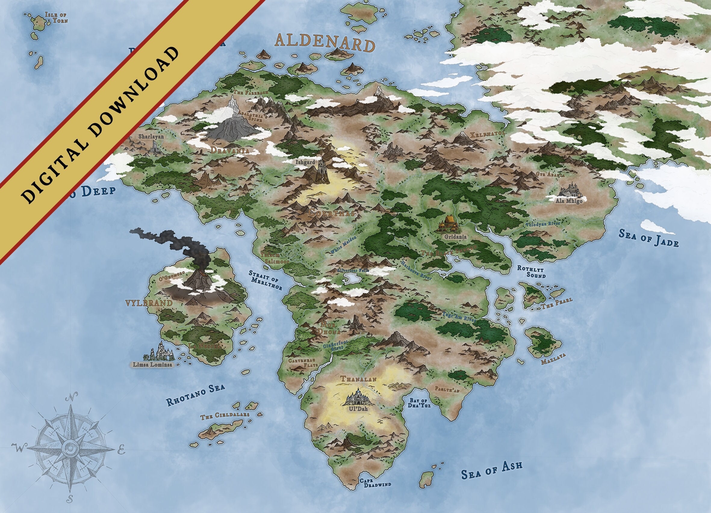 final fantasy 14 world map